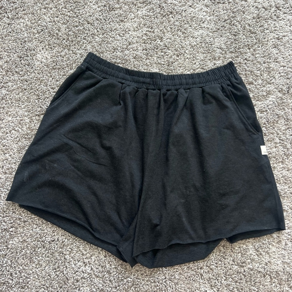 Vuori Black Drawstring Lounge Shorts